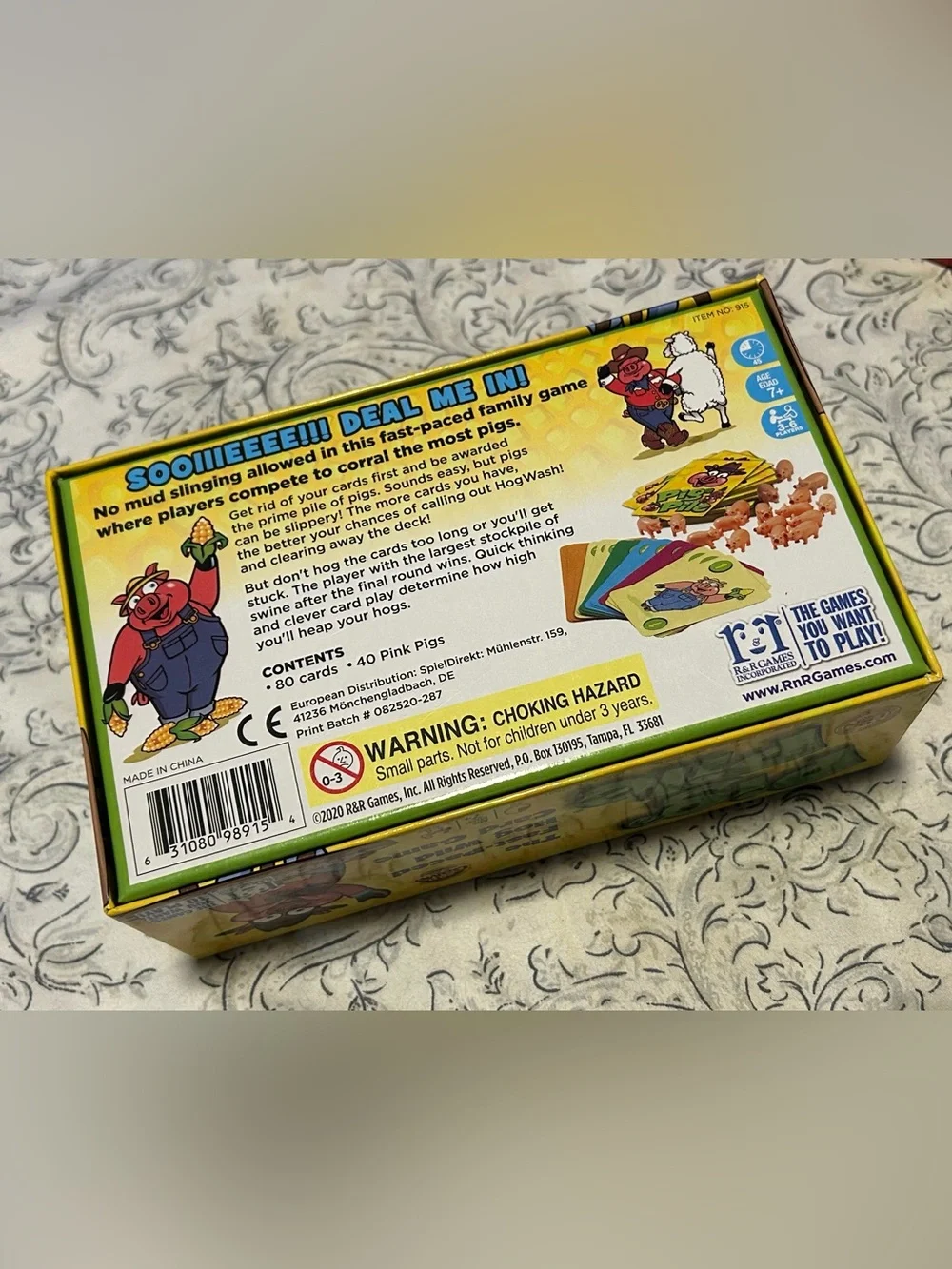 Pig Pile Card Game - Yellow Box by Richard Borg